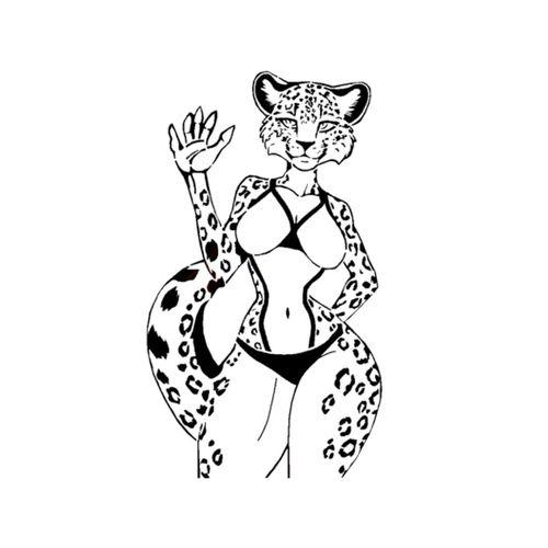 Leopar Kız Şablonu (Bu ürün Sadece Plastik parçadır - Almadan Önce Soru Sorabilirsiniz)