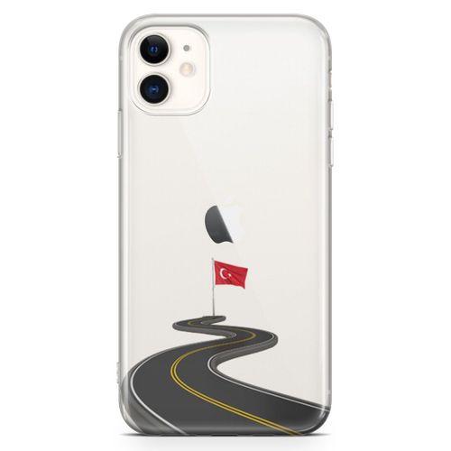 Apple iPhone 11 Kılıf Türkiye Yolları Arka Kapak Koruma Desenli Full Koruyucu