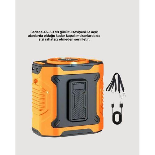 Usb Şarjlı Güçlü Hız Ayarlı El Ve Bel Fanı