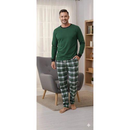 Pijalüx Tek Alt Ekose Kalın Poplin Ev Pantalonu