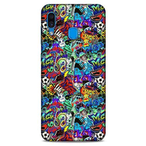 Graffitix (24) Desenli Silikon Kapak Samsung Galaxy A30 Kılıf