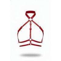 Kırmızı Kadın Kemer Deri Vücut Aksesuarı Tokalı - Brf119