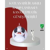 Uzaktan Kumandalı, 360 Derece Katlanabilir Solar Led Aydınlatma Çadır Lambası