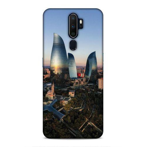 Oppo A9 2020 Uyumlu Kılıf Azarbaijan (32) Soft Silikon Kılıf Azerbaycan Kuleleri