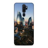 Oppo A9 2020 Uyumlu Kılıf Azarbaijan (32) Soft Silikon Kılıf Azerbaycan Kuleleri