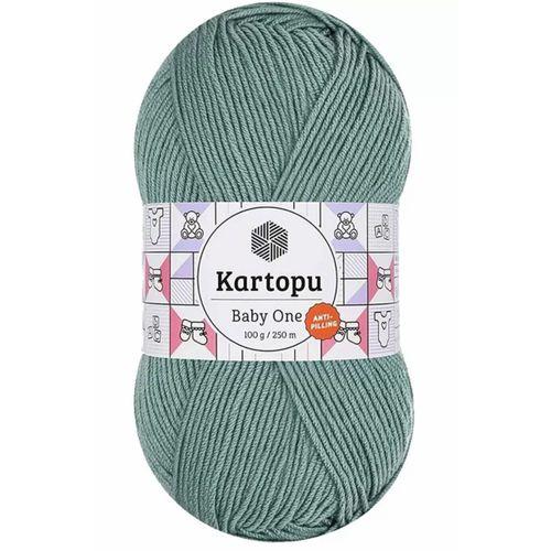 1 Adet Baby One Tüylenmeyen El Örgü İpi Yünü Azur K493