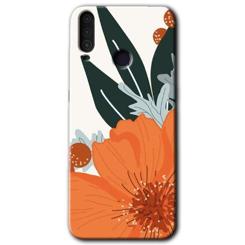 Potkal Hediye Fabrikası General Mobile GM 10 HD Baskılı Kılıf + 9D Tam Ekran Koruyucu - Portakal Çiçeği