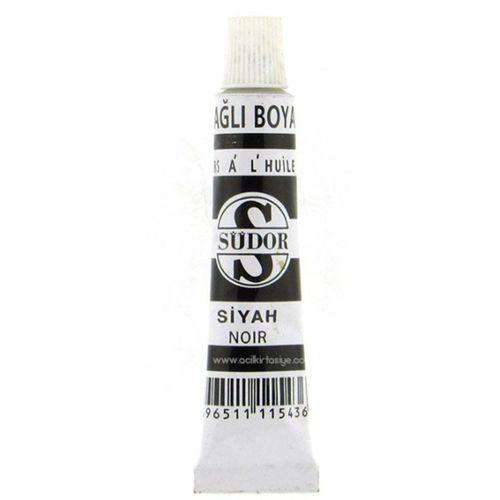 Südor Yağlı Boya Tüp 9Ml Siyah - 4 adet