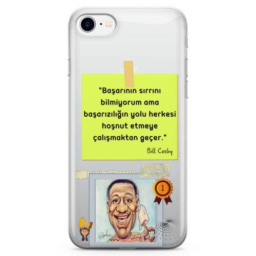 Apple iPhone 7 Kılıf Caps Bill Cosby Arka Kapak Koruma Desenli Full Koruyucu
