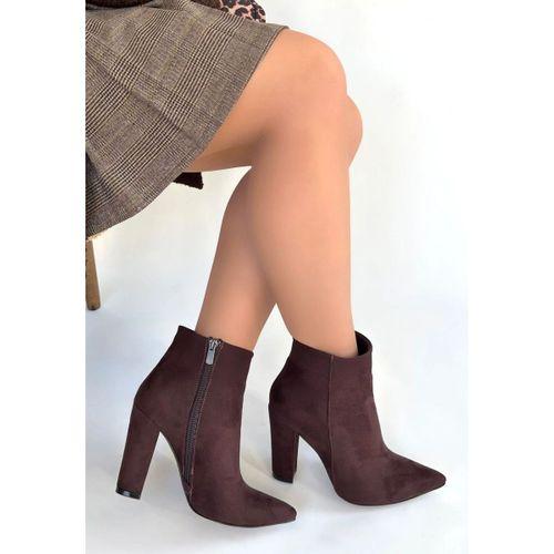 Loora Açık Kahve Süet Topuklu Bot