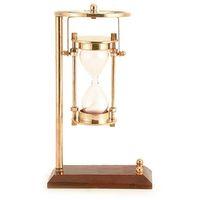 DENİZCİLİK GRUBU-Marine Pirinç Aksesuar-STANDLI KUM SAATİ-13x8x21 CM-JTTR31465