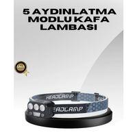 Usb Şarjlı Led Kafa Lambası 300 Lümen Güç Göstergeli