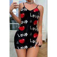 Love Desenli Saten
