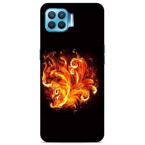 Lopard Oppo Reno 4 Lite Uyumlu Kılıf FireX (22) Tam Koruma Kılıfı Ateş Buket