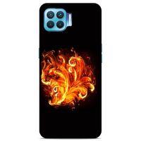Lopard Oppo Reno 4 Lite Uyumlu Kılıf FireX (22) Tam Koruma Kılıfı Ateş Buket