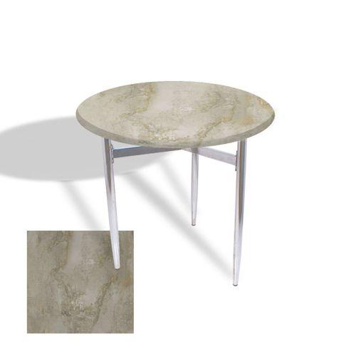 Dockers Venedik Masa Yuvarlak Çap 70 kromnikel (Werzalit, Wermodin veya Allzalit Tabla) - Irony