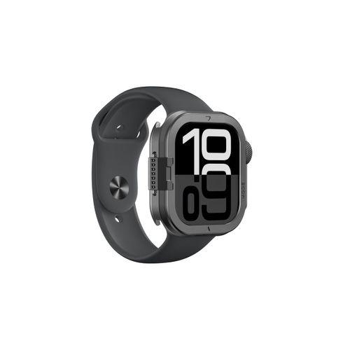 Apple Watch 10 46mm Amazingthing Premium Armor Fit FullGuard Metal Kasa ve Ekran Koruyucu