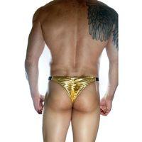 Erkek  Arkası Büzgülü Gold Brazillian Slip