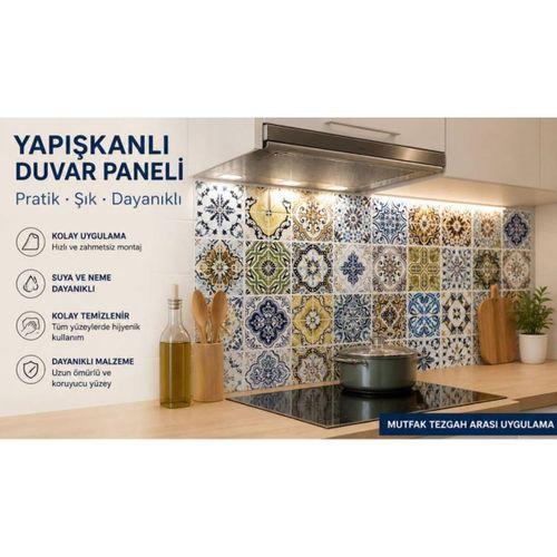 30X60cm Kendinden Yapışkanlı Duvar,banyo,tezgah arası kaplama Duvar Paneli Kağıdı Sticker CYCZT00239