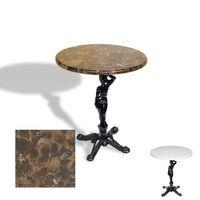 Dockers Çipa 1003 Döküm Ayak Yuvarlak Masa Çap 70cm - (Werzalit, Wermodin ve Allzalit Tabla) - Karacabey Mermer