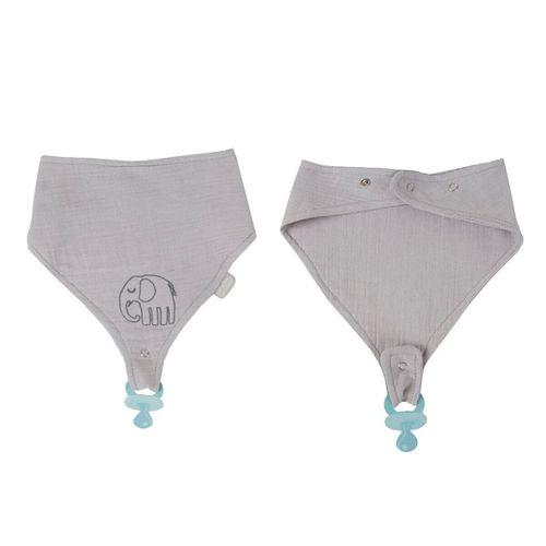 Babyjem BabyJem Emzik Askılı Müslin Önlük 837 Gri