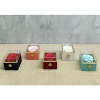 Romantik Gül Yüzük Kutusu Kare