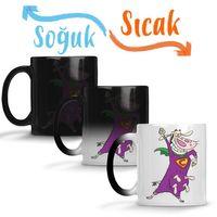 SUPER VACA Sihirli Kupa Bardak Porselen