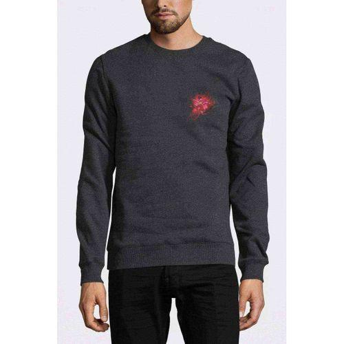 Oled Baskılı Füme Antrasit Erkek Sweatshirt