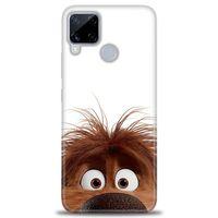 Realme C15 Kılıf HD Baskılı Kılıf - Sevimli Köpek + Tam Ekran Koruyucu