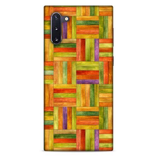 Lopard Samsung Galaxy Note 10 Uyumlu Kılıf Wood'X (50) Shockproof Kılıf Desenli