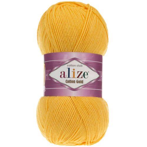 Alize Cotton Gold El Örgü İpi 216 Koyu Sarı