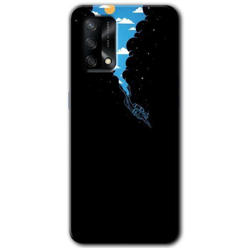 MRCİLETİSİM Oppo A54 Kılıf Baskılı Kapak - Derinlere Yolculuk + 5D Tam Kaplayan Cam