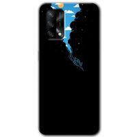 MRCİLETİSİM Oppo A54 Kılıf Baskılı Kapak - Derinlere Yolculuk + 5D Tam Kaplayan Cam