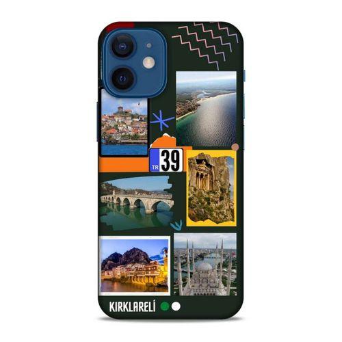 Lopard Apple iPhone 12 Mini Uyumlu Kılıf Şehirli ※ (39) Kırklareli Liquid Crystal Kılıf