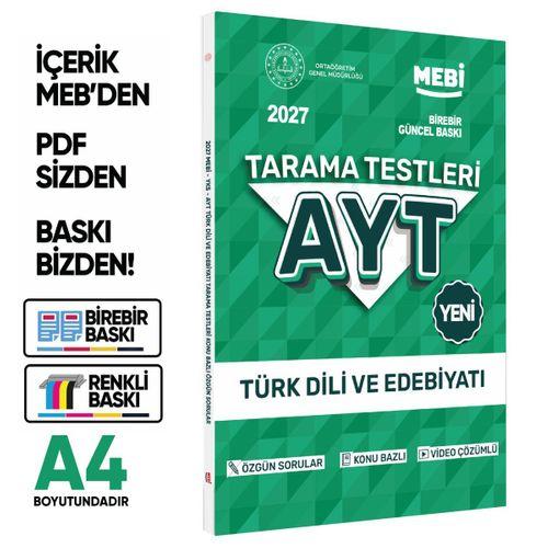 2027 YKS-AYT MEBİ-OGM 4lü Özgün Tarama Sözel (SÖZ) Test Kitabı SETİ A4 Boyut BASKI ÜCRETİ