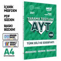 2027 YKS-AYT MEBİ-OGM Türk Dili Ve Edebiyatı Özgün Tarama Testleri Kitabı A4 Boyut BASKI ÜCRETİ