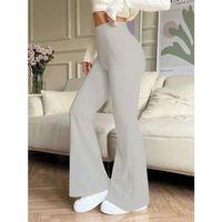 Kadın Yüksek Bel Ispanyol Paçalı Pantolon Tayt