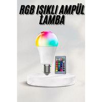 Akıllı Rgb Led Ampul Led Uzaktan Kumandalı Renk Değiştiren Ampul