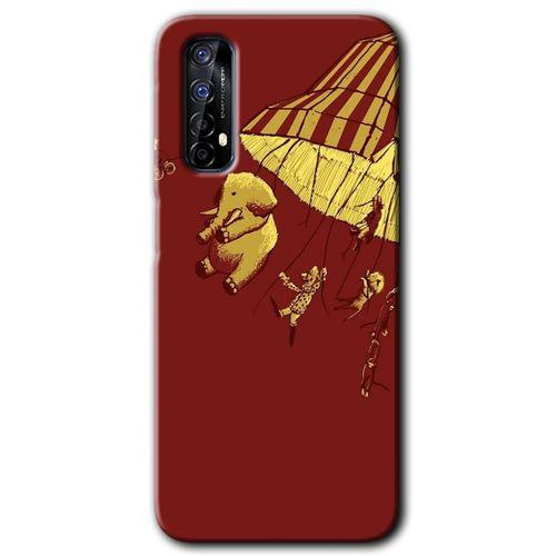 MRCİLETİSİM Realme 7 Kılıf HD Desen Baskılı Arka Kapak + Temperli Cam - Zoo