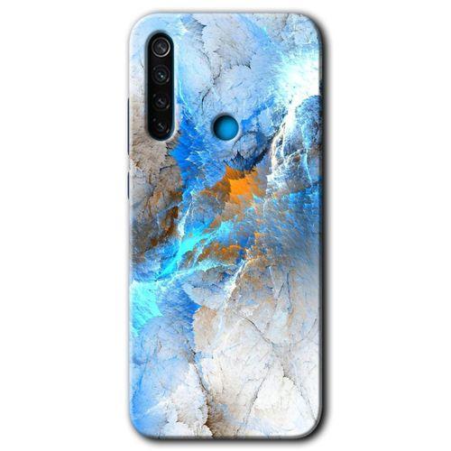 Xiaomi Redmi Note 8 HD Baskılı Kılıf + 9D Tam Ekran Koruyucu - Mavi Buzul
