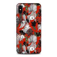 Animax Balıklar ve Çiçekler Apple iPhone XS Kılıf Desenli Silikon