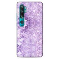 Mermer Desenli (16) Tema Kalın Kılıf Lila Xiaomi Mi Note 10 Kılıf