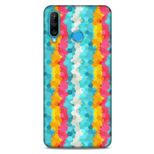 Geometrix 51 Huawei P30 Lite Kılıf Silikon Kapak