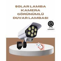 Güneş Enerjili Led Lamba + Güvenlik Kamerası Görünümlü– 5-8 M Hareket Algılamalı, Beyaz Işık