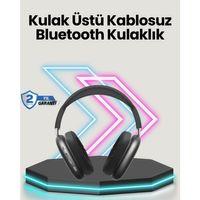 Bluetooth V5 0 Kablosuz Kulak Üstü Kulaklık | Katlanabilir, Mikro Usb Girişli