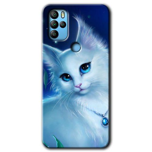 MRCİLETİSİM General Mobile GM 21 Pro Kılıf HD Desen Baskılı Arka Kapak + Temperli Cam - Cat Glance