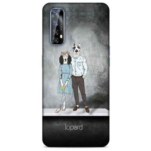 Huawei P Smart 2021 Kılıf FunnyMaX (46) Core Armor Kılıf Antrasit Köpek