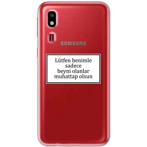Galaxy A2 Core Kılıf HD Yazı Baskılı Silikon Arka Kapak - Yazı 14