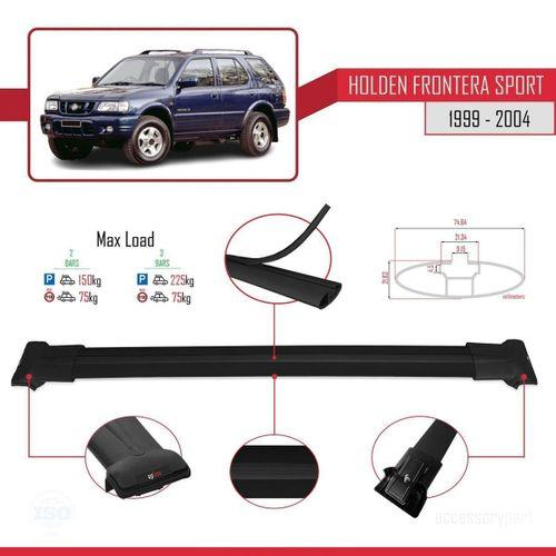Holden Frontera Sport 1999-2004 Arası ile Uyumlu FLY Model Ara Atkı Tavan Barı SİYAH