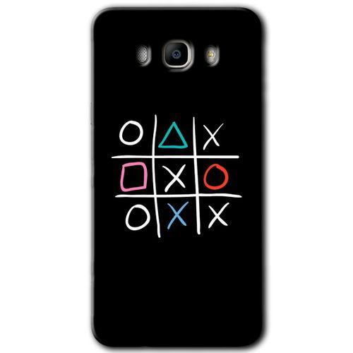 MRCİLETİSİM MRCİLETİSİM Samsung Galaxy J7 2016 Kılıf HD Desen Baskılı Arka Kapak + Temperli Cam - Sauce